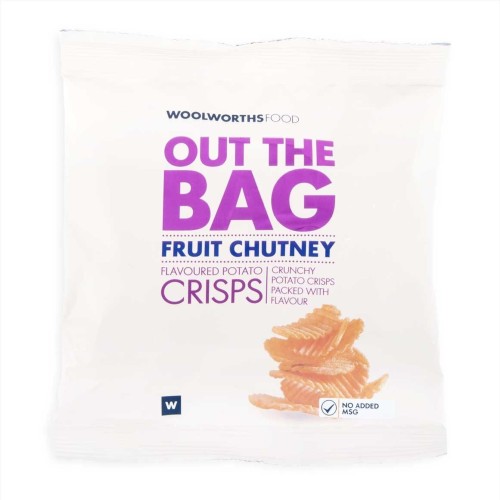 fruit chutney flavoured potato crisps