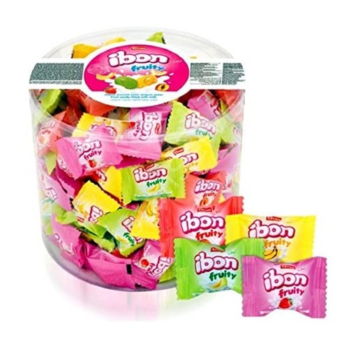 fruit candy filled with milk